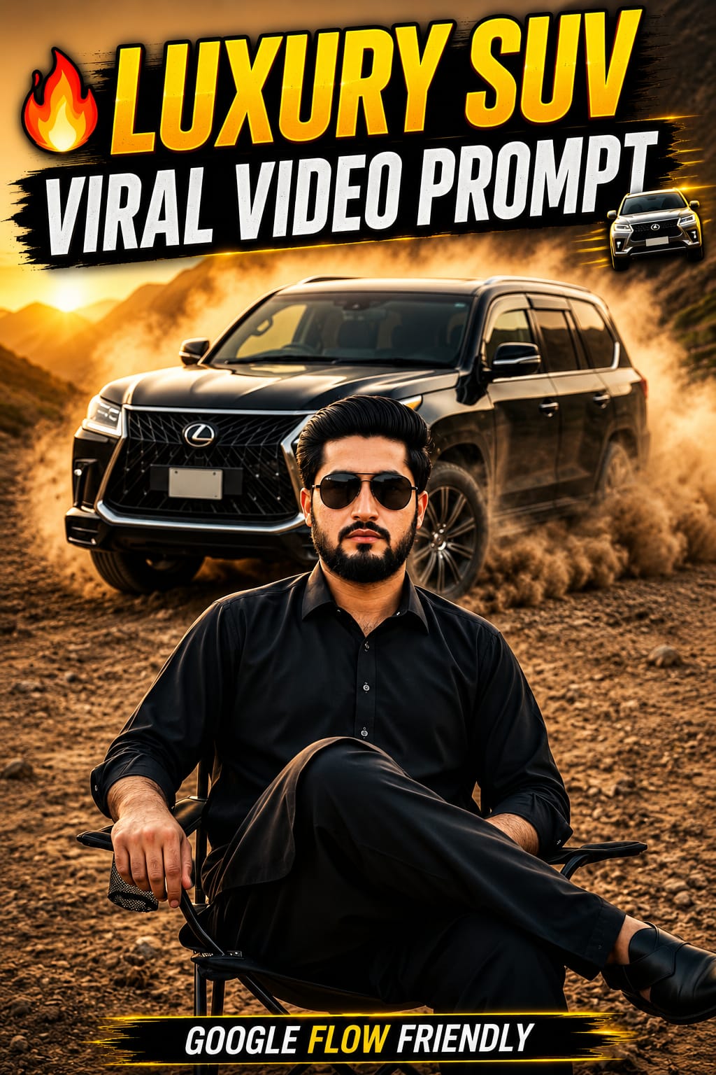 Pakistani Black Shalwar — Video Prompt