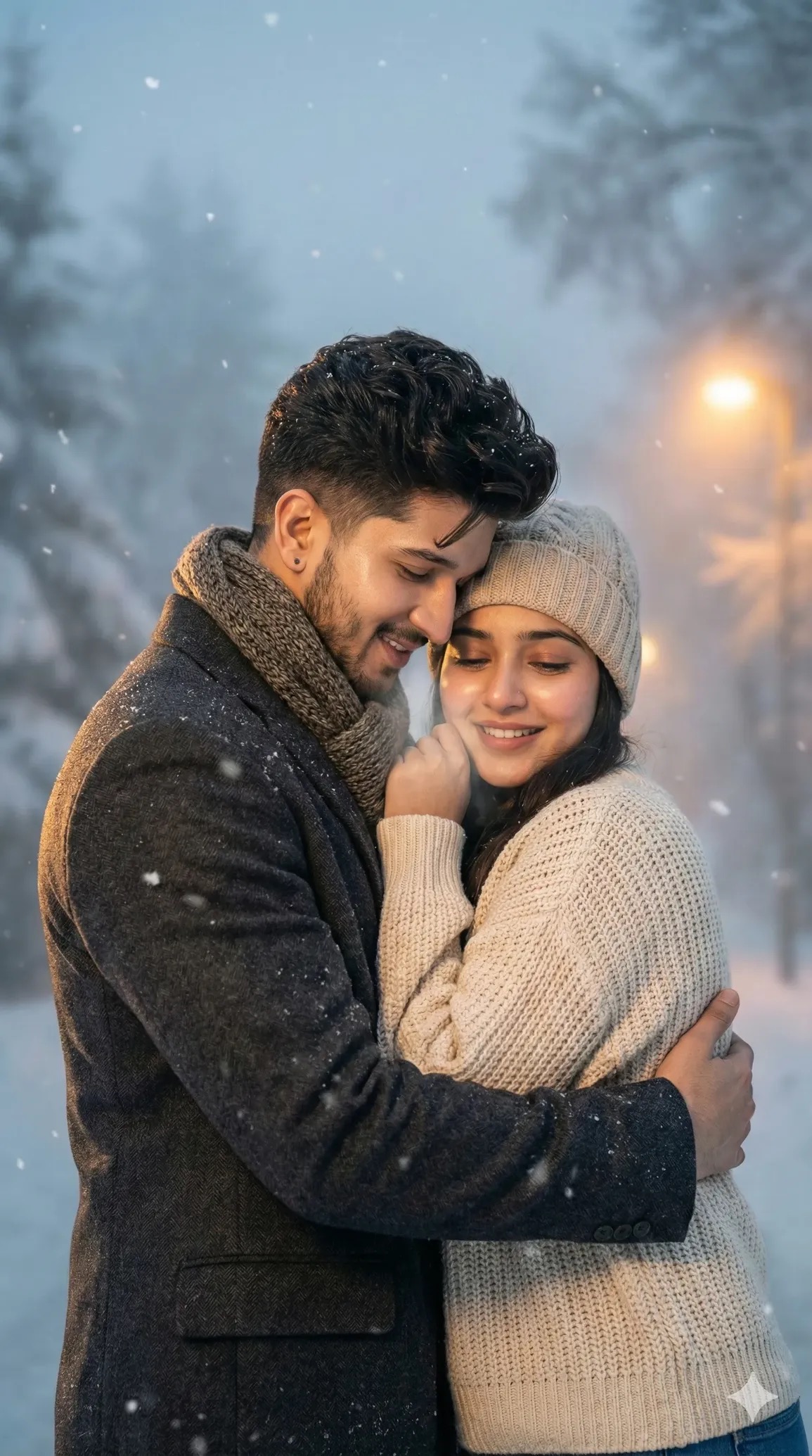 Emotional Winter Couple — 10 Image Prompts