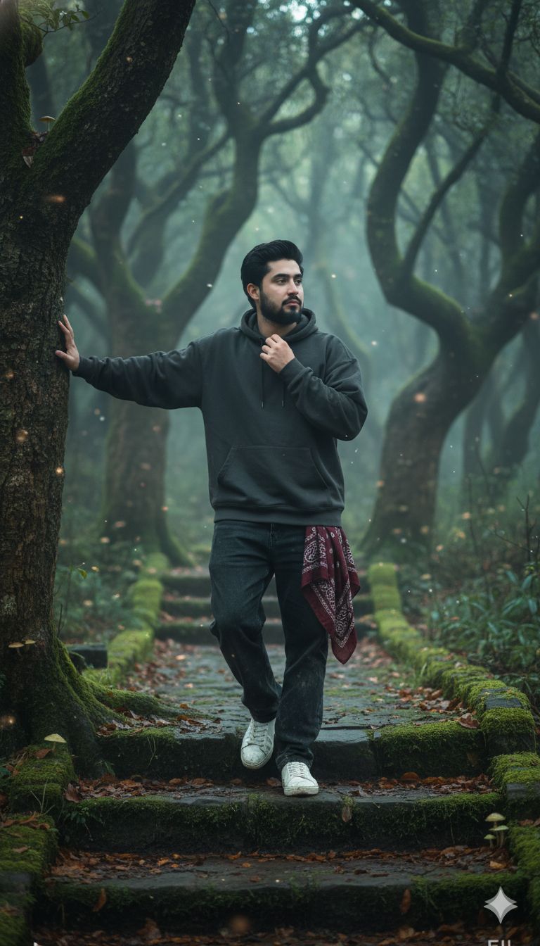 Handsome Standing Dark — 10 Image Prompts